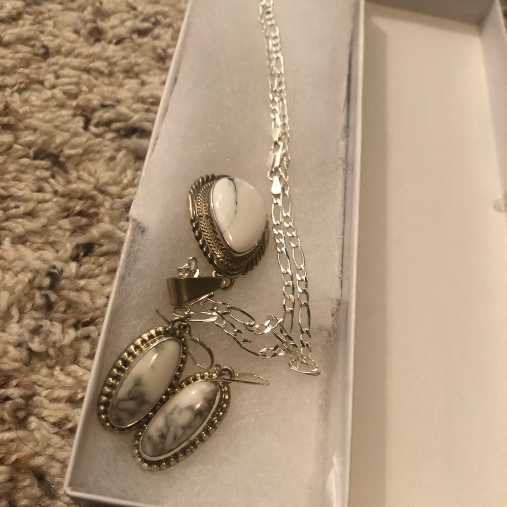 COPY - Buffalo stone necklace and earring